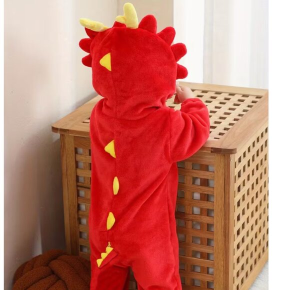 Dinosaur costume 3T toddler kids red BRAND NEW WITH TAGS - Picture 3 of 3